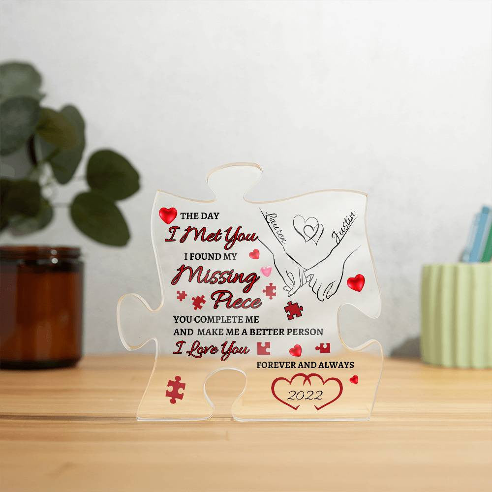 Missing Puzzle Acrylic Plaque