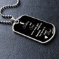 Father's Dog Tag from Son - Meaningful Keepsake Jewelry | Blond Bays