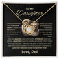 To My Daughter [ Always Remember- Love Knot Necklace