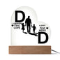 Heart Acrylic Plaque-Dads first love daughter/son