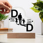 Heart Acrylic Plaque-Dads first love daughter/son