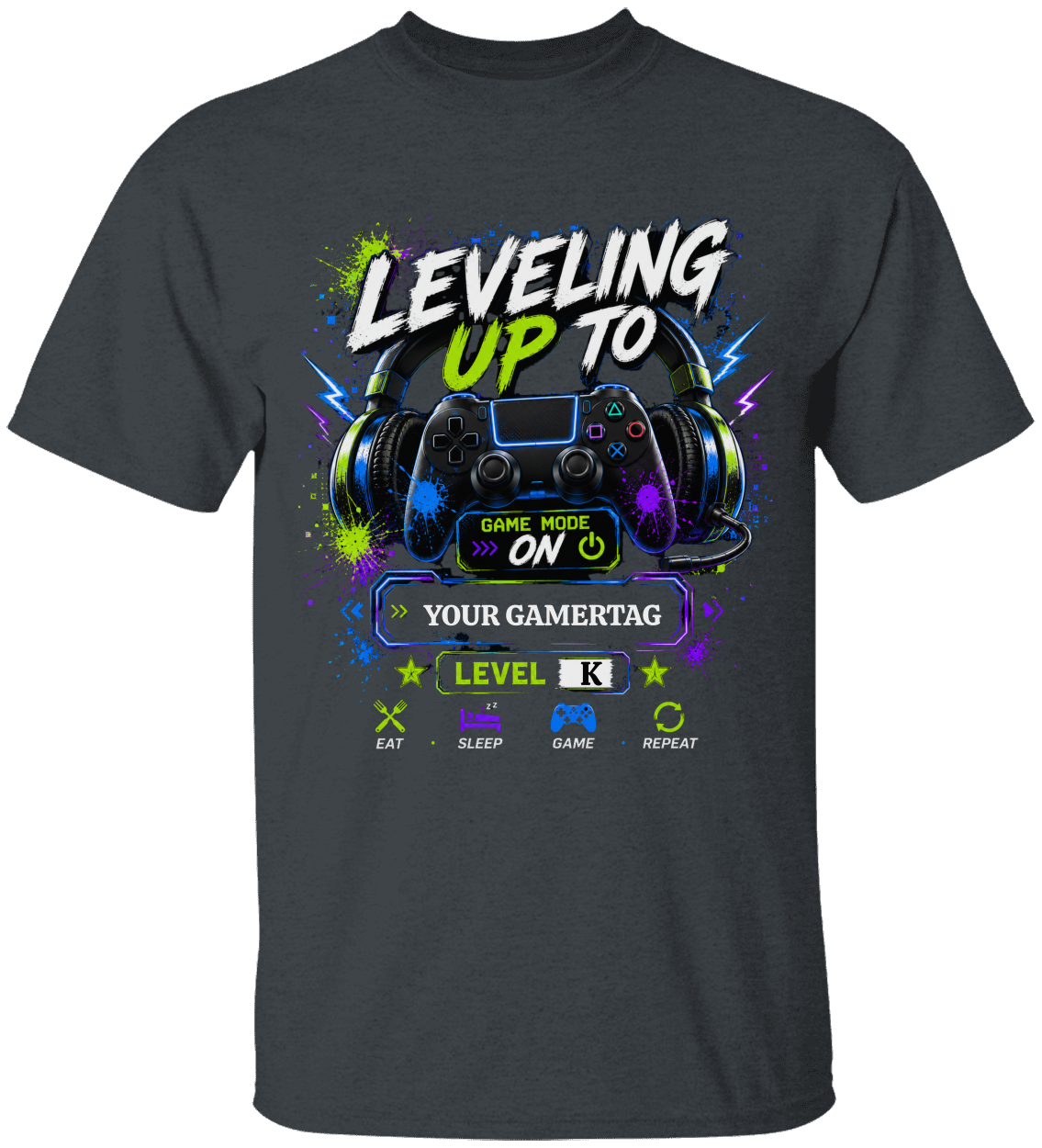 Personalized "Leveling Up To" [ Custom Back to School Apparel