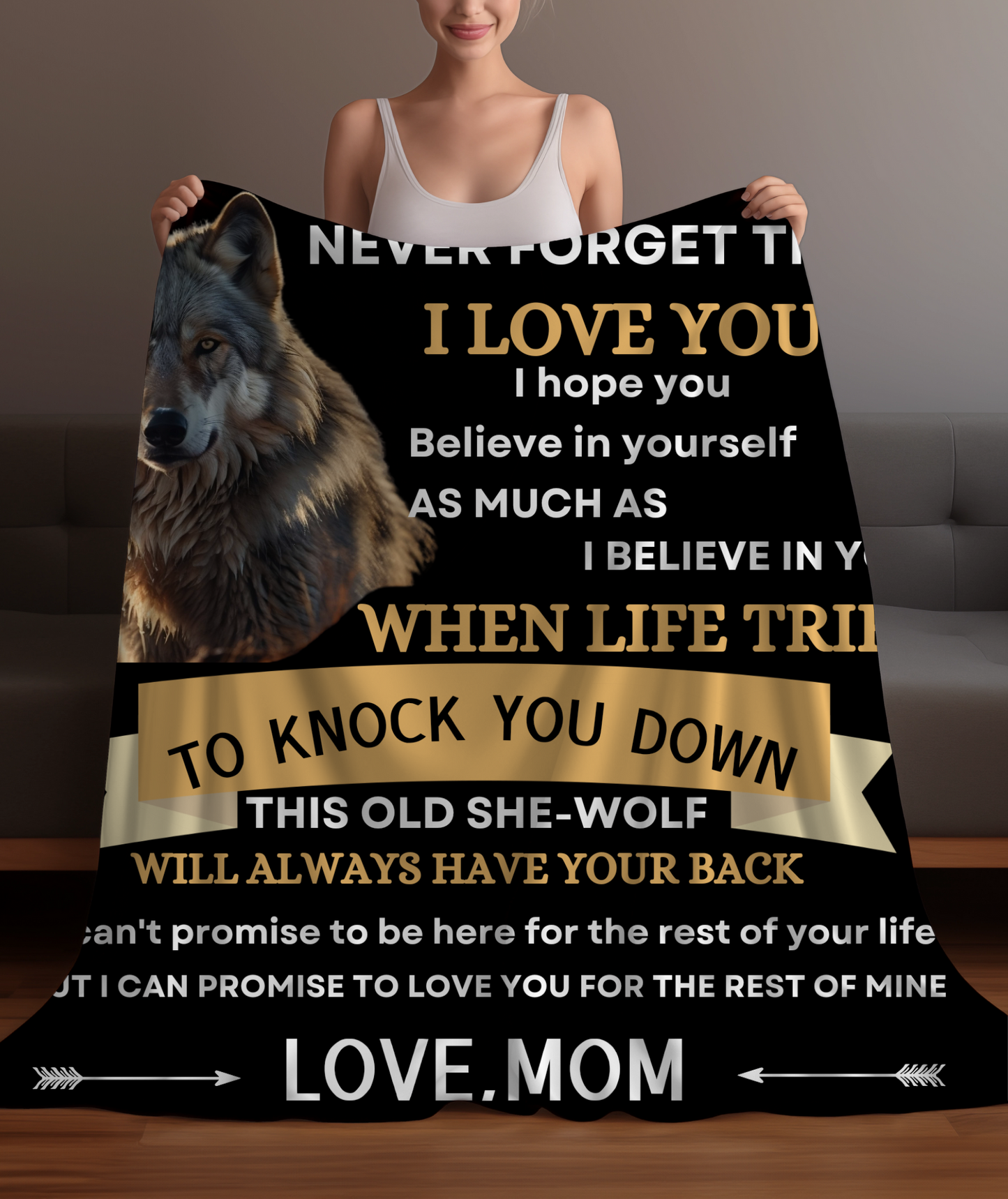 To My Daughter - Blanket - From Mom [Fleece/Sherpa (50x60+60x80)