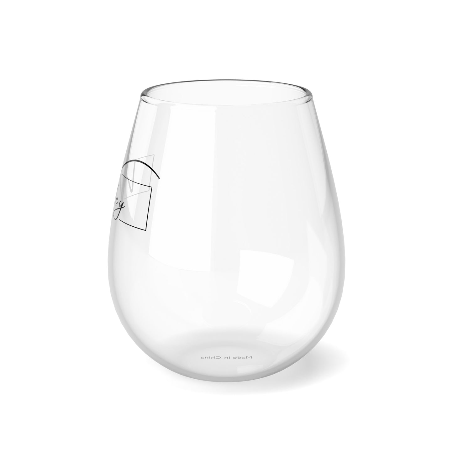 Wifey Stemless Wine Glass - Wedding/Bride