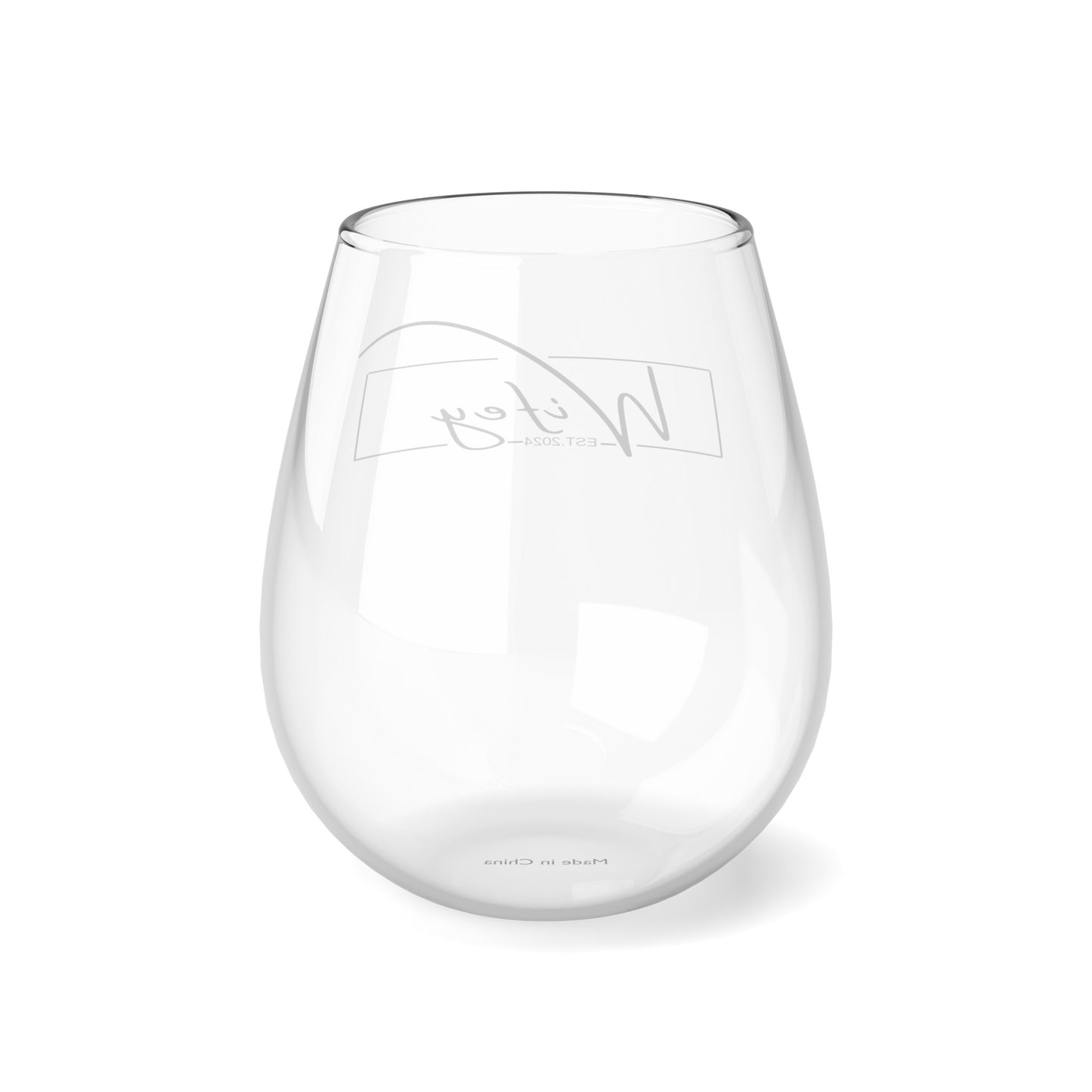 Wifey Stemless Wine Glass - Wedding/Bride