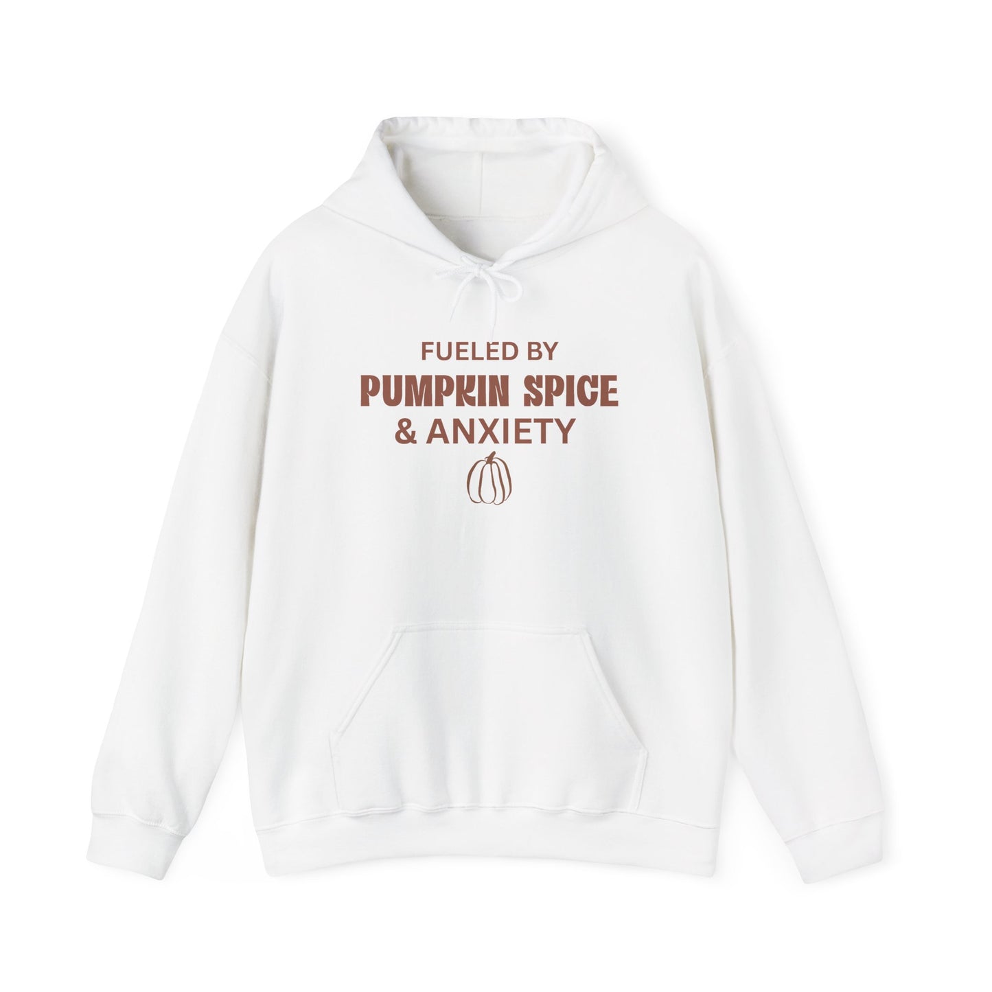 Pumpkin Spice & Anxiety Hoodie — Funny Fall Coffee Sweatshirt