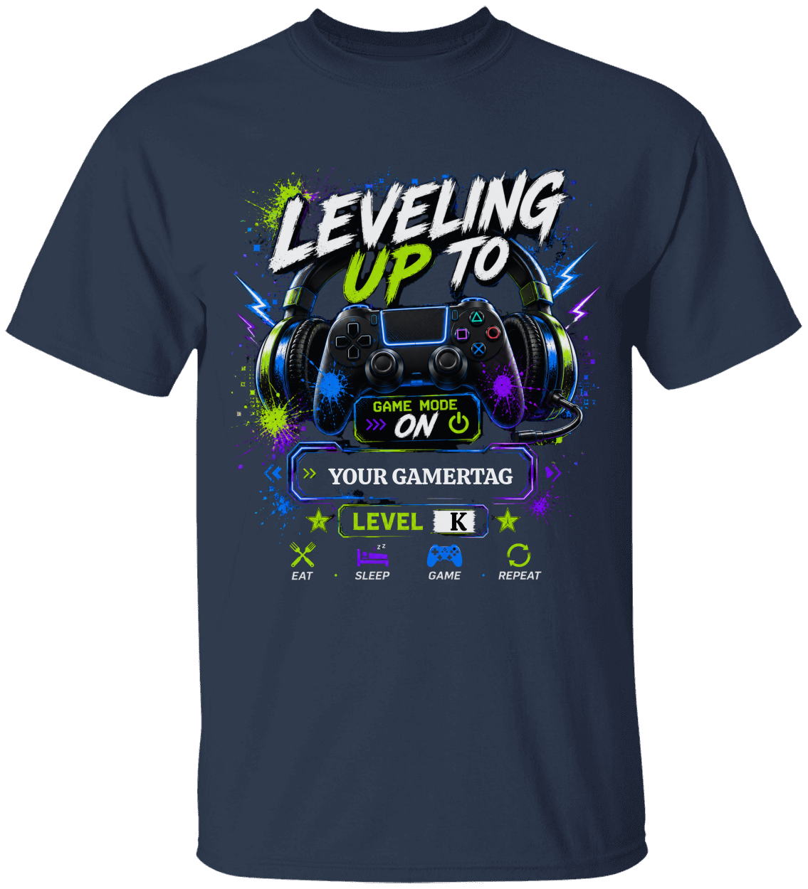 Personalized "Leveling Up To" [ Custom Back to School Apparel