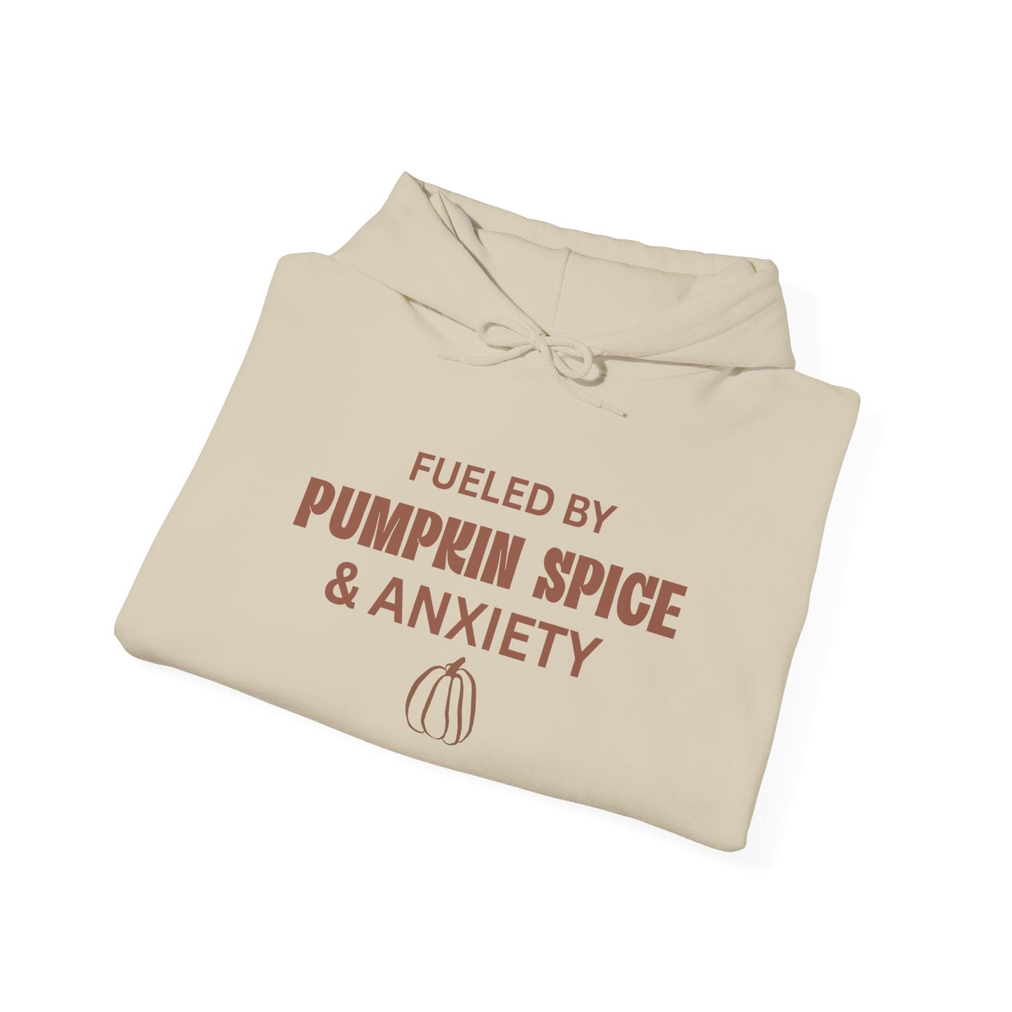 Pumpkin Spice & Anxiety Hoodie — Funny Fall Coffee Sweatshirt