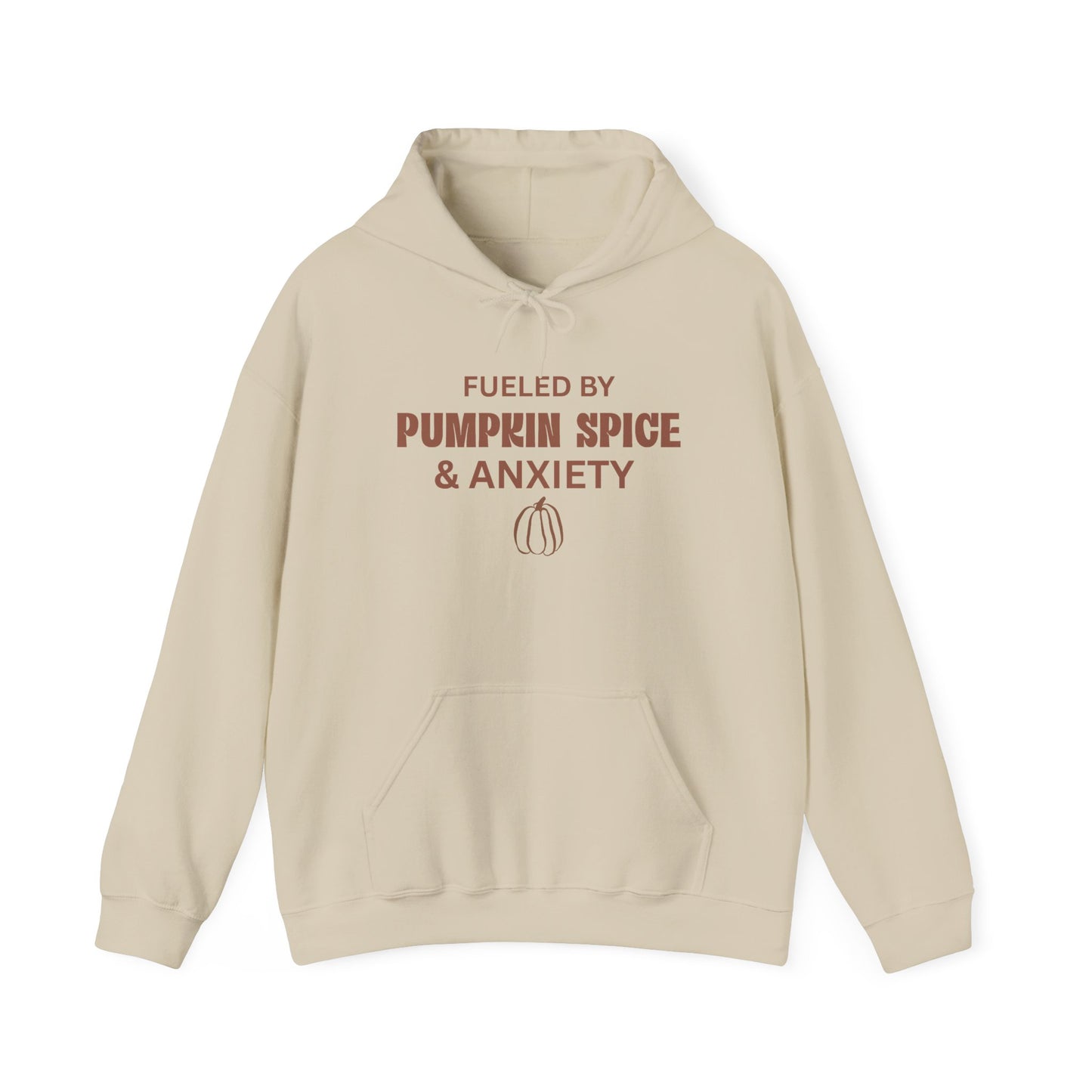 Pumpkin Spice & Anxiety Hoodie — Funny Fall Coffee Sweatshirt