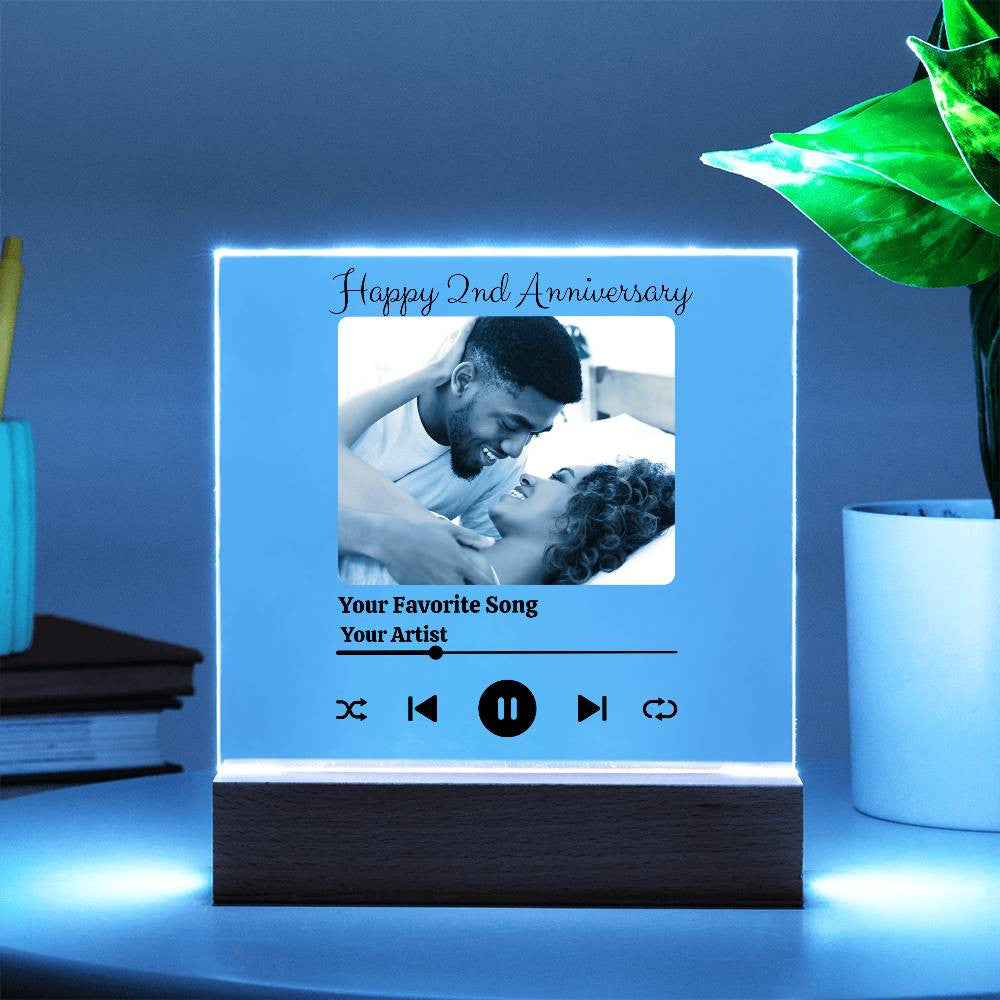 Acrylic Plaque-Anniversary Song Player