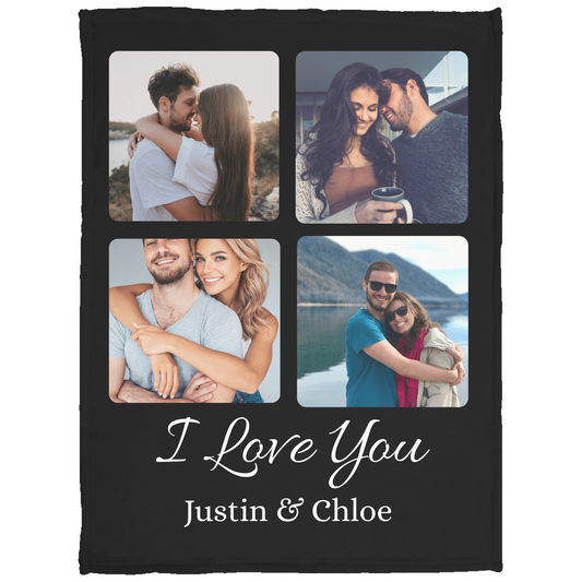 Personalized Couple Photo Blanket