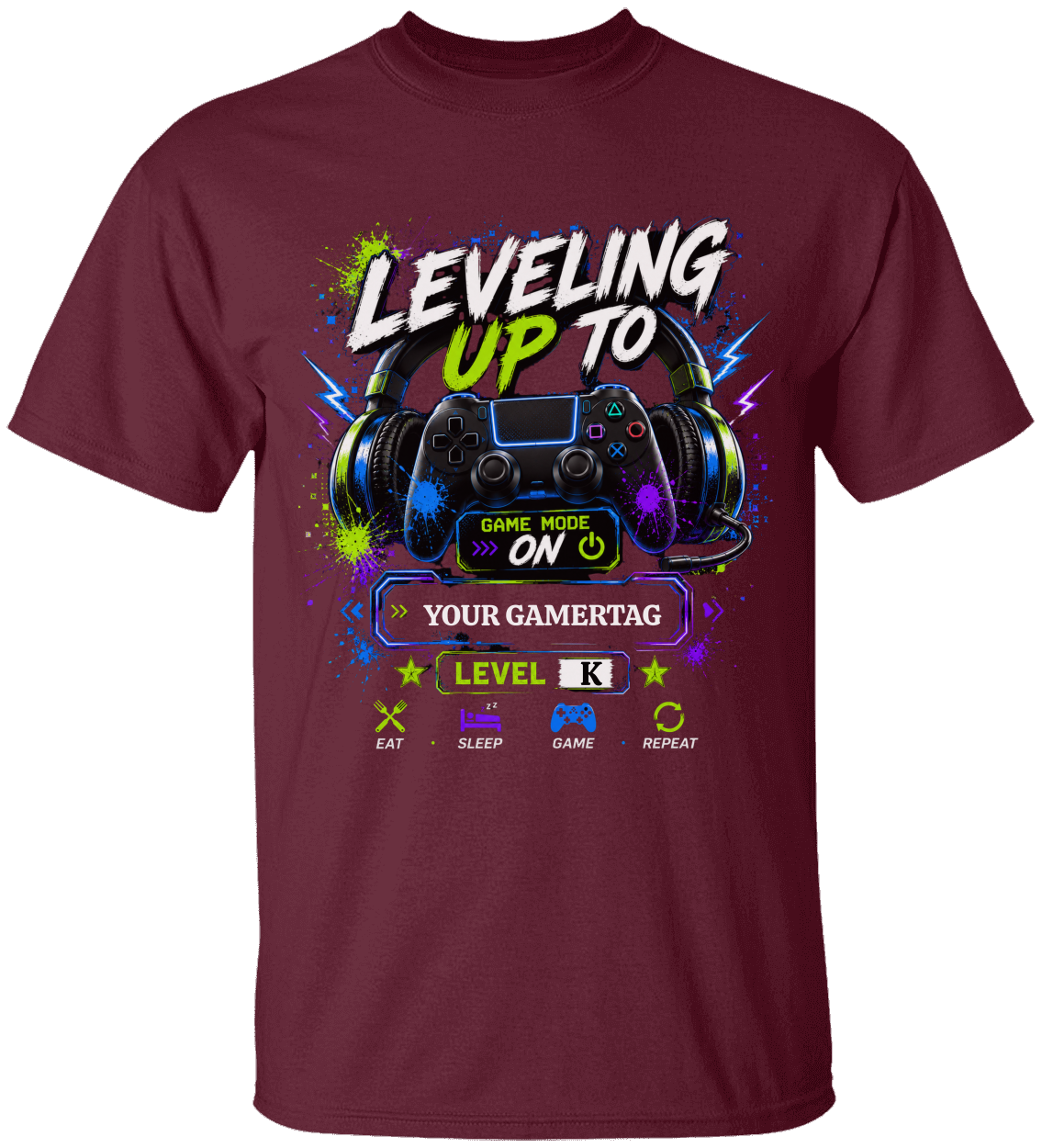 Personalized "Leveling Up To" [ Custom Back to School Apparel