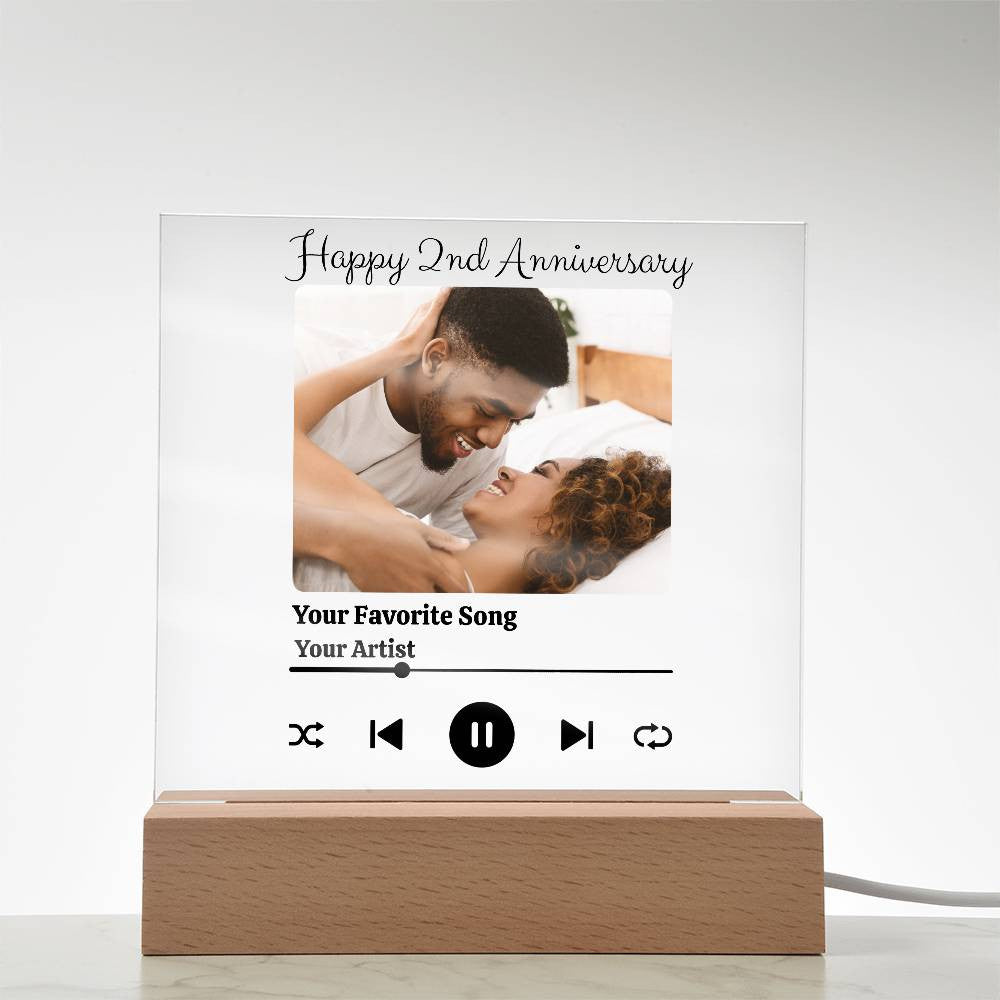 Acrylic Plaque-Anniversary Song Player