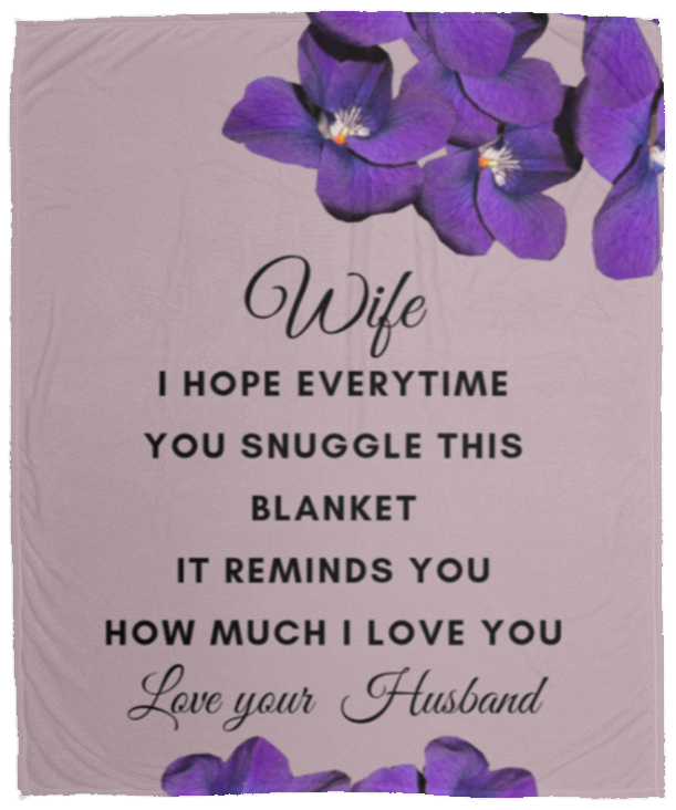 Wife  Blanket - Violet Flowers