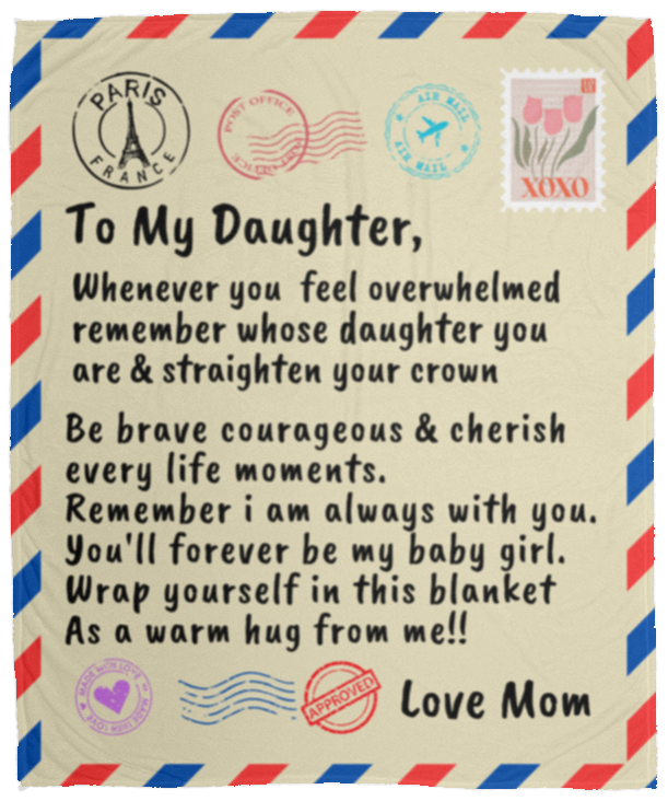 Postage Blanket -To Daughter From Mom