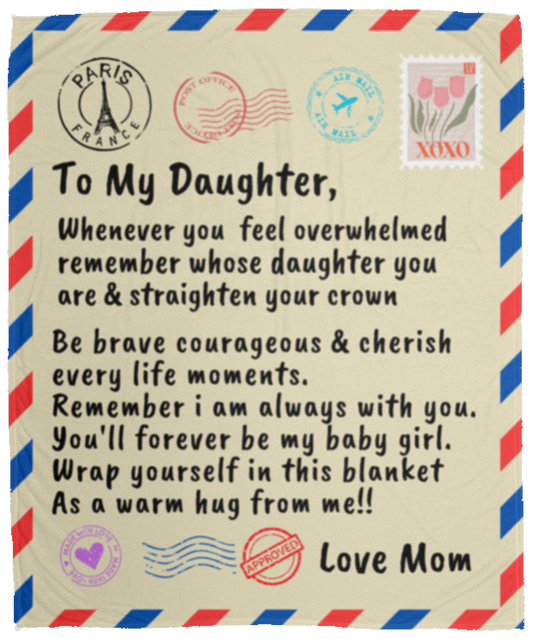 Postage Blanket -To Daughter From Mom