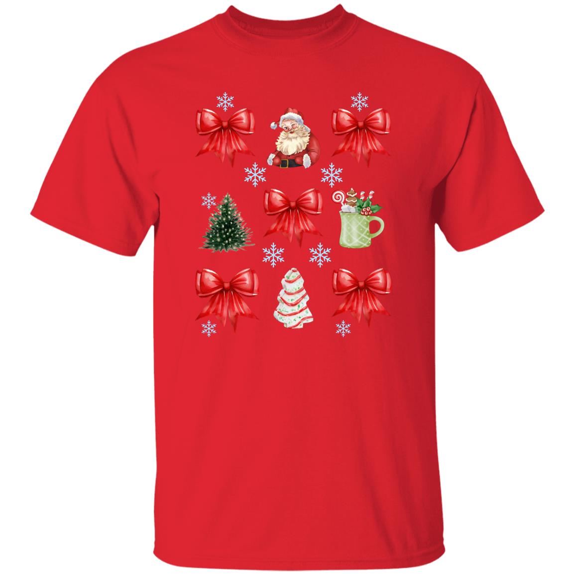 Christmas Coquette Bow T-Shirt [ Sweatshirt