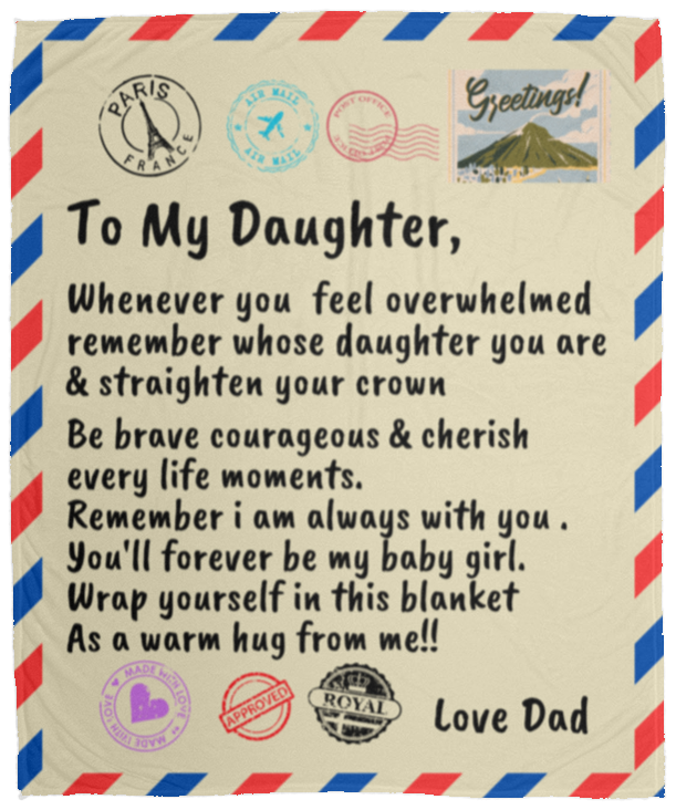 Postage Blanket -To Daughter From Mom