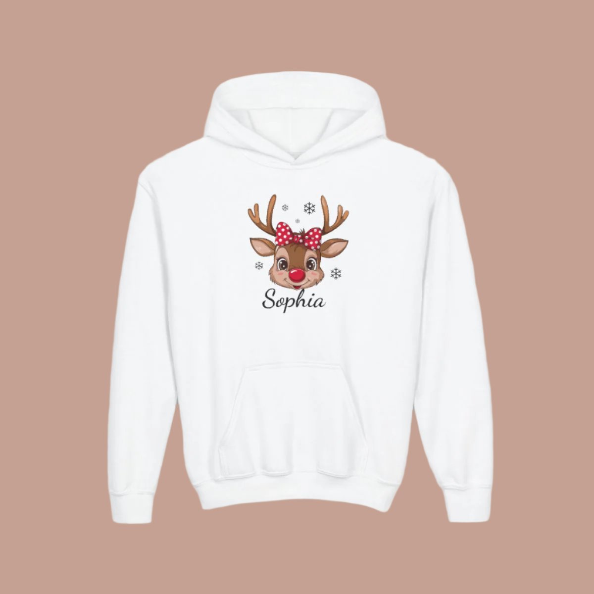 reinder christmas girl hoodie