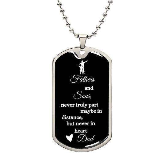 Father's Dog Tag from Son - Meaningful Keepsake Jewelry | Blond Bays