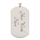 TO MY SON [ ALWAYS REMEMBER  DOG TAG ]