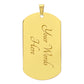 TO MY SON [ ALWAYS REMEMBER  DOG TAG ]