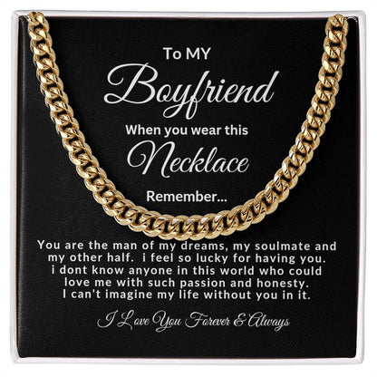 Cuban Link Chain-Boyfriend Necklace