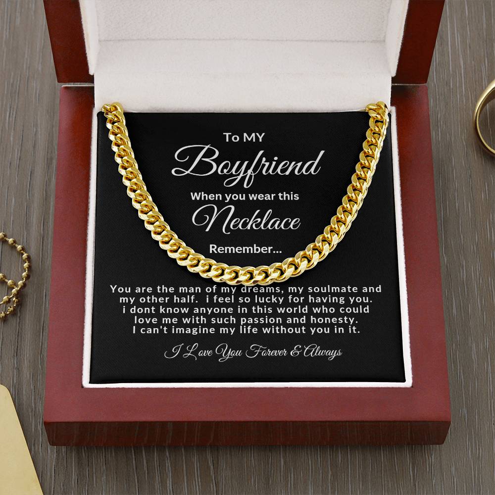 Cuban Link Chain-Boyfriend Necklace