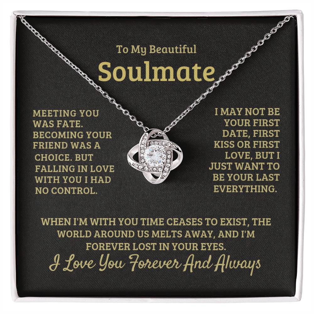 Loveknot Necklace-To My beautiful Soulmate