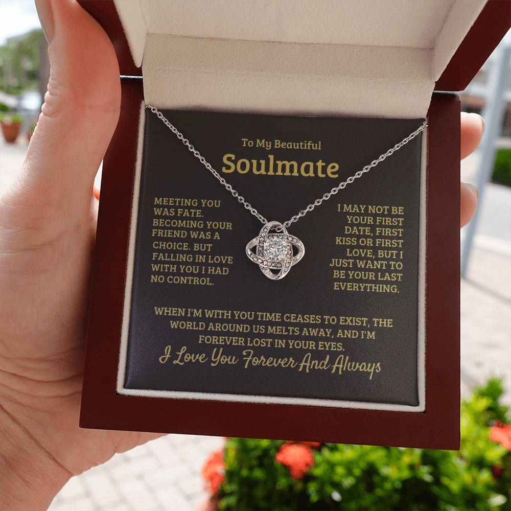 Loveknot Necklace-To My beautiful Soulmate