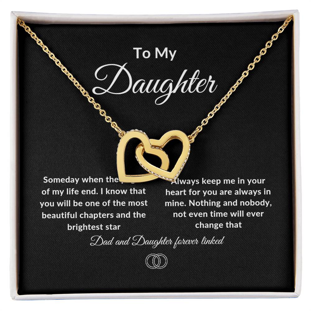 Interlocking Hearts Necklace / Daughter