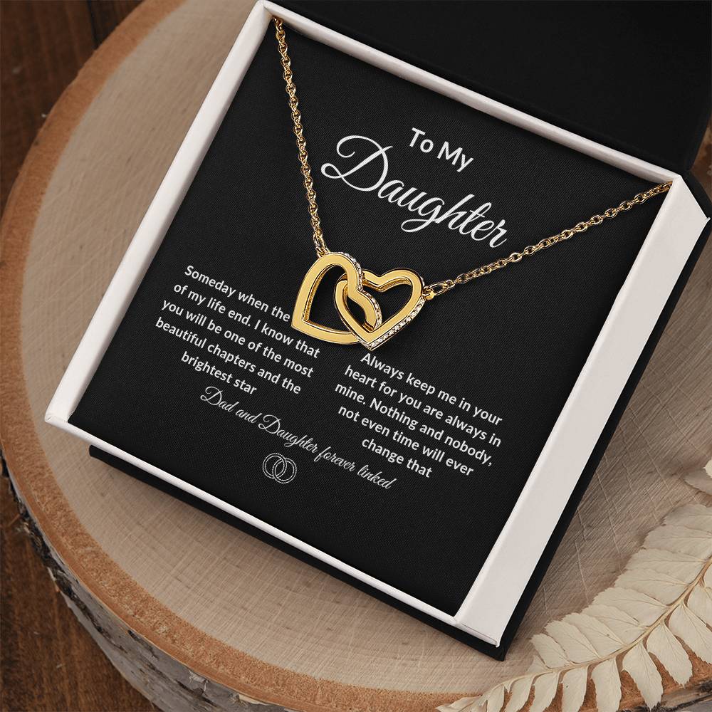 Interlocking Hearts Necklace / Daughter