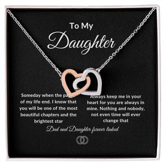 Interlocking Hearts Necklace / Daughter