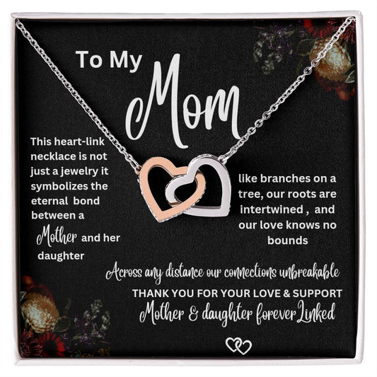 Interlocking Hearts Necklace-To My Mom  from Daughter