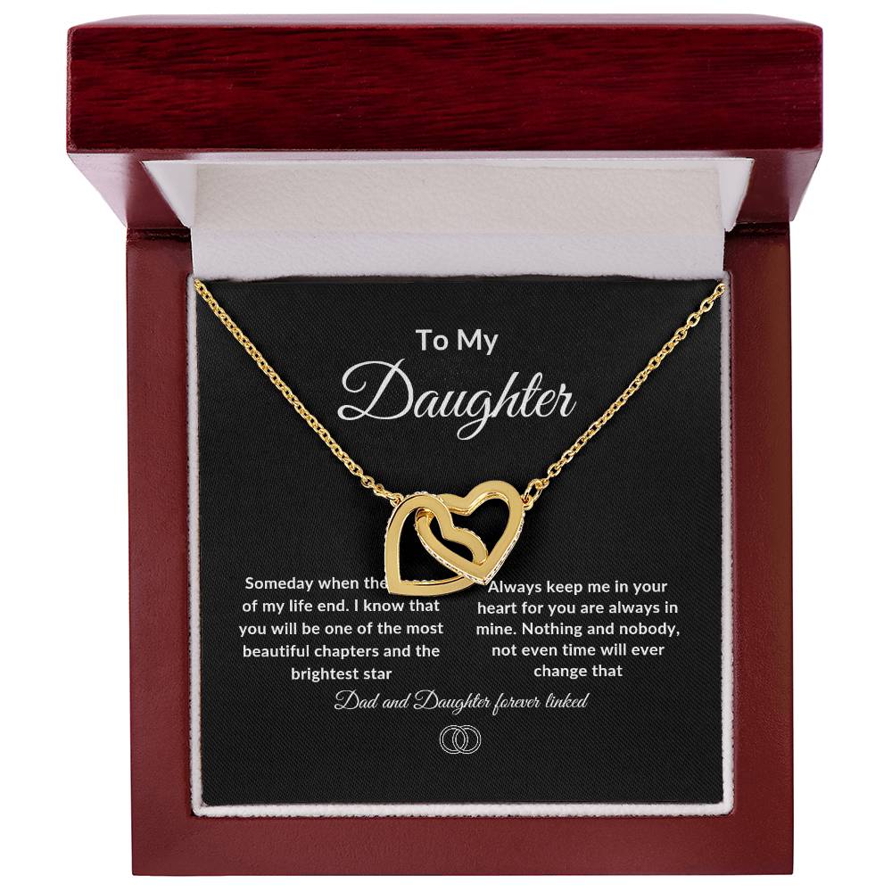 Interlocking Hearts Necklace / Daughter