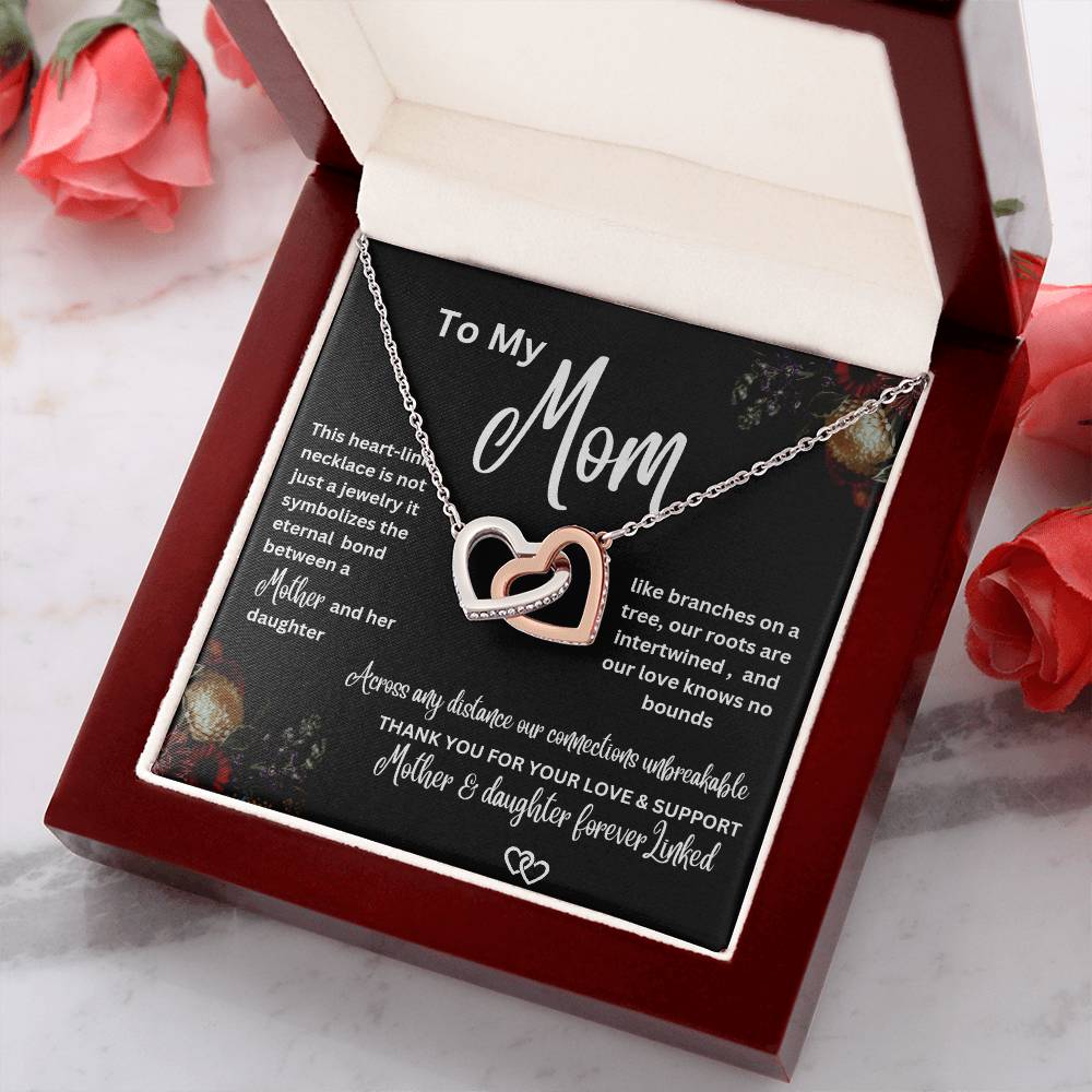 Interlocking Hearts Necklace-To My Mom  from Daughter