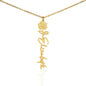 Daughter Flower Name Necklace - Custom Birthday Flower | Blond Bays