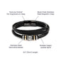 To My Dad 'Love You Forever' Bracelet, Fathers Day Gift, Anniversary Gift, Mens Bracelet with Message Card, Birthday Gift