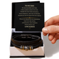 To My Dad 'Love You Forever' Bracelet, Fathers Day Gift, Anniversary Gift, Mens Bracelet with Message Card, Birthday Gift