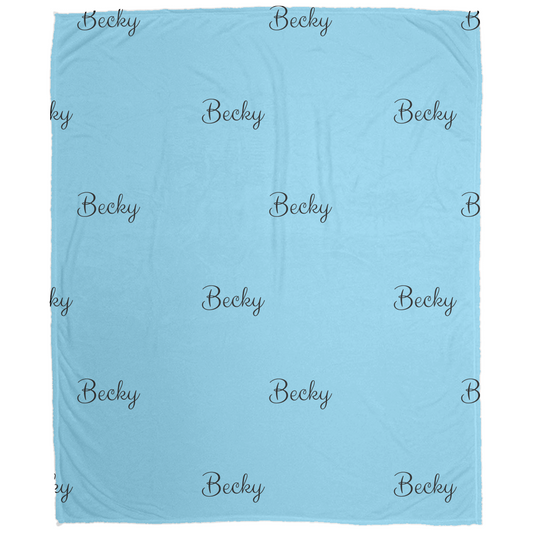 Personalized Name Cozy Plush Fleece Blanket – 60x80 Custom Gift