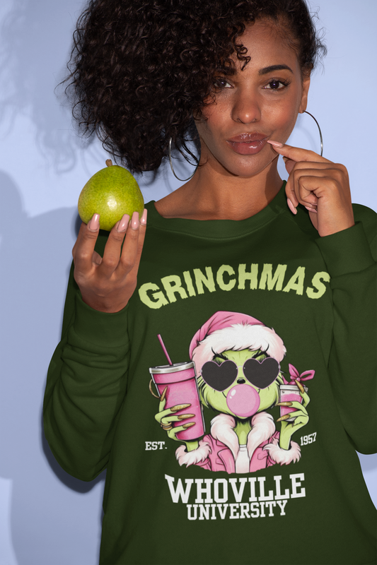 grinchmas-crewneck sweatshirt